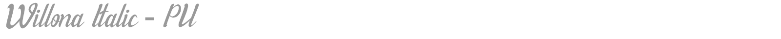 Willona font preview